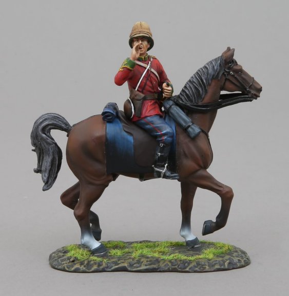 Shouting British Officer on Horseback