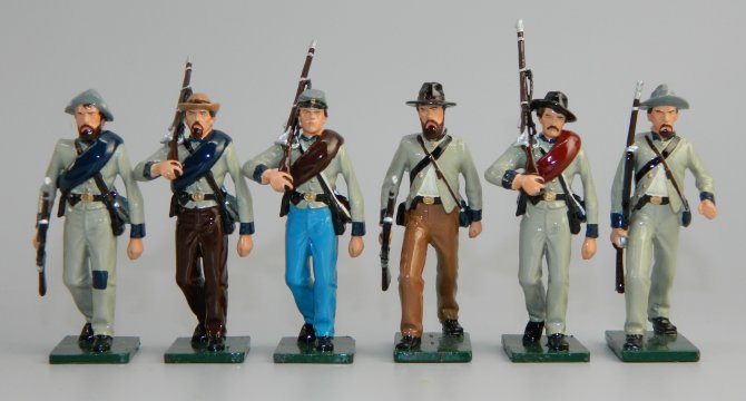 Confederate Infantry Advancing