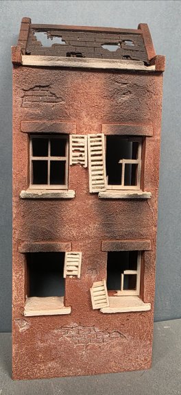 Ruined House Facade - Terracotta