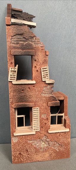 Ruined House Façade - Terracotta