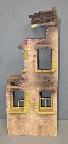 Ruined House Façade - Yellow