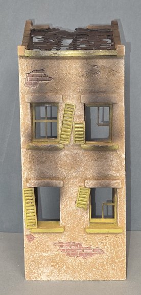 Ruined House Façade - Yellow