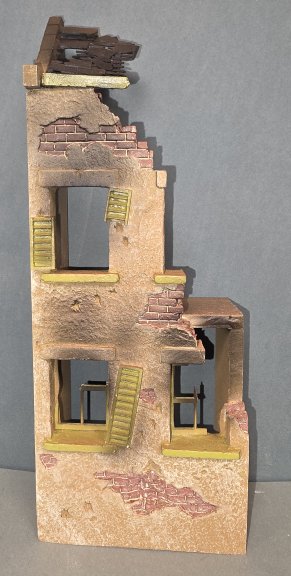 Ruined House Façade - Yellow