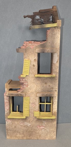 Ruined House Façade - Yellow