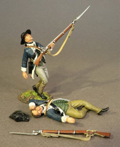 Two Infantry Casualties, 2nd Massachusetts Regiment, Continental Army