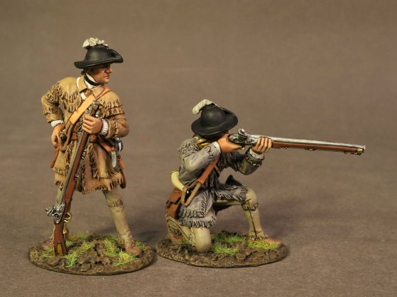 Two Riflemen Skirmishing, Morgan's Rifles