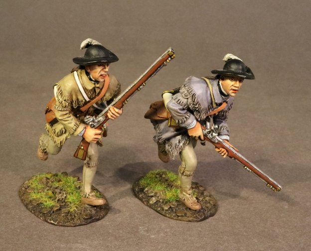 Two Riflemen Advancing, Morgan's Rifles