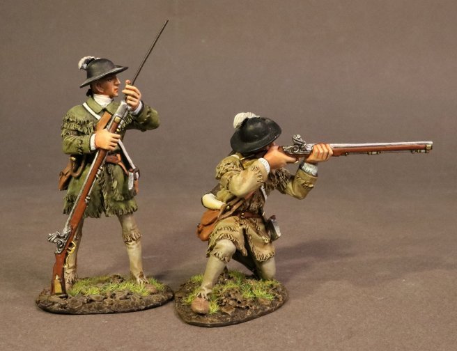 Rifleman and Rifleman with Musket, Morgan's Rifles