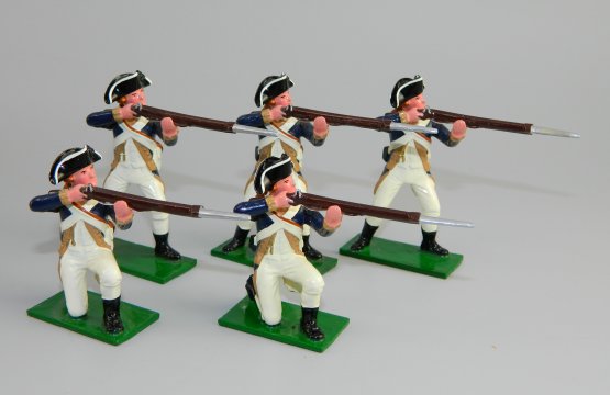 New York Regiment Firing Rifles - American Revolution