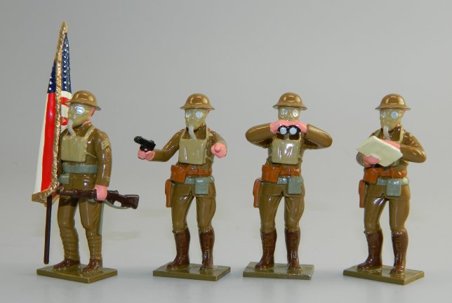 WWI US Army Command Set in Gas Masks