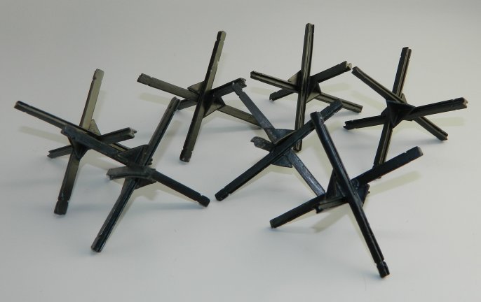 Metal AntiTank Obstacles x 7