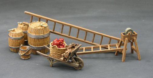 Barrel and Ladder Farmyard Set