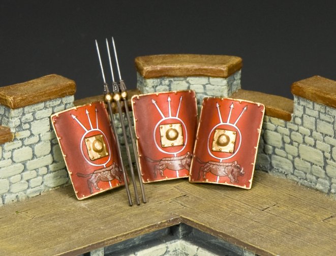 Roman Shields & Spears Set