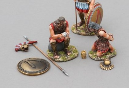 Hoplite with Cypriot Marine Prisoner & Spartan Lambda Shield