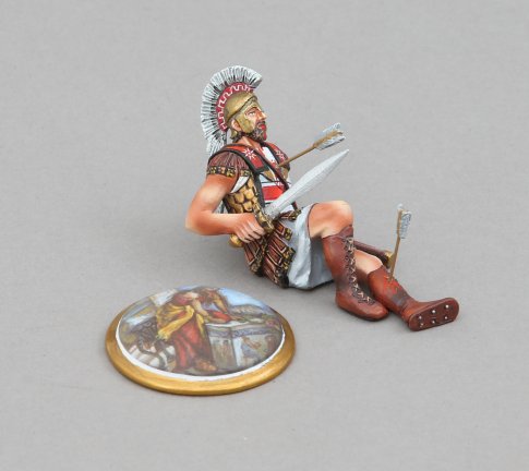 Dying Hoplite with Helen of Troy Shield