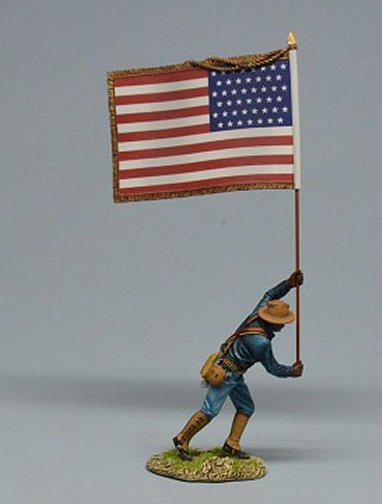 Soldier with American Flag, 1896-1908