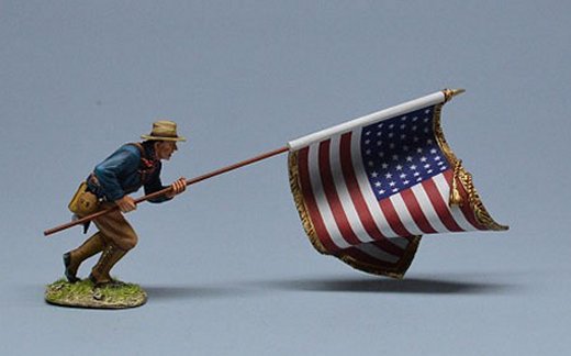 Soldier Running with American Flag, 1896-1908 #2