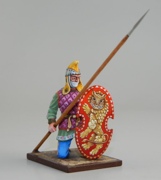Persian Warrior Kneeling w/Spear