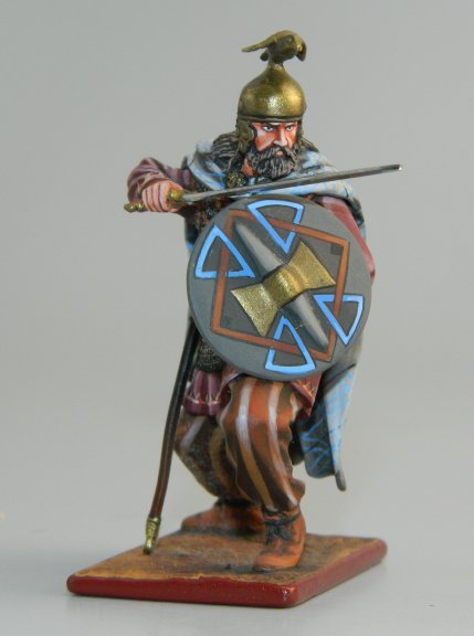 Celt Chief Advancing w/Sword over Shield