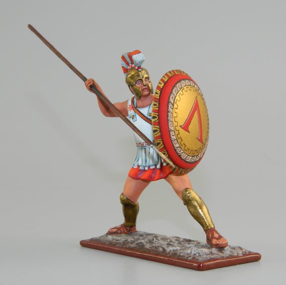 Spartan Warrior Throwing Spear