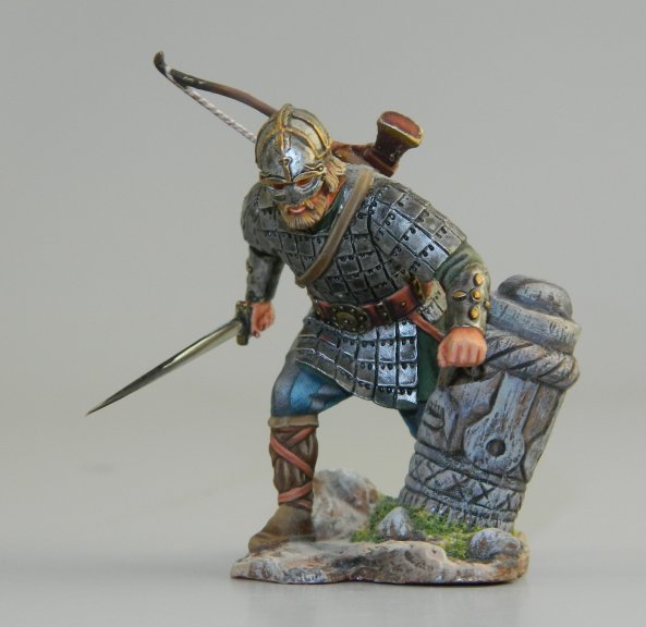 Viking Warrior Archer with Sword & Totem