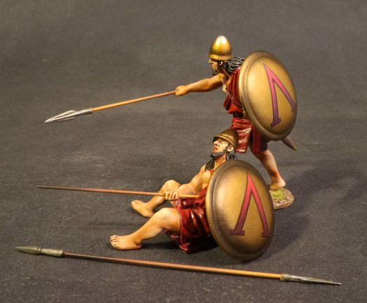 Spartan Warriors with Bronze Lambda Shields, Spartan Army