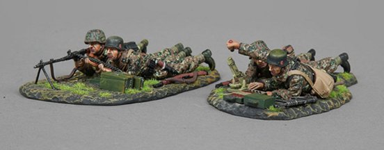MG34 Team & 5cm Mortar Team