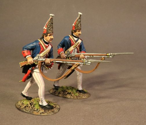 Two Grenadiers Advancing, Von Specht Regiment, Brunswick Grenadiers