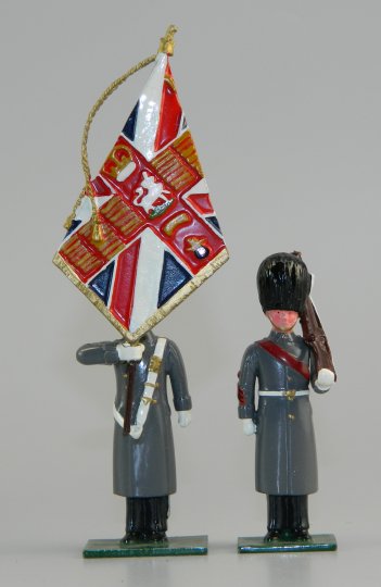 Two British Soldiers in Greatcoats