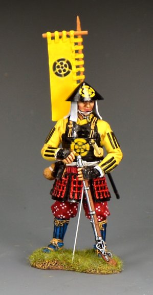 Ashigaru Arquebusier w/Sashimonu Banner