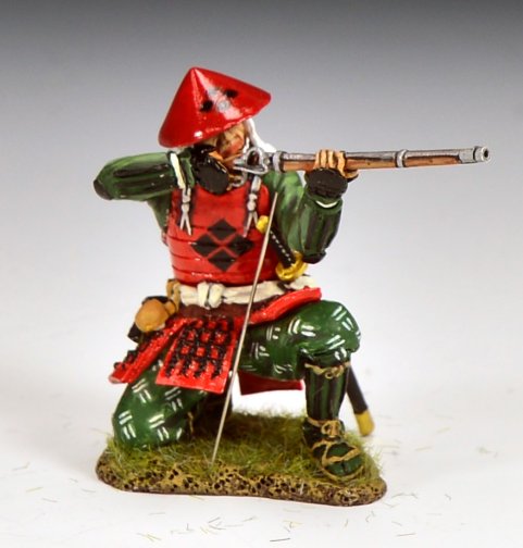 Ashigaru Arquebusier Kneeling and Aiming - Eastern Army
