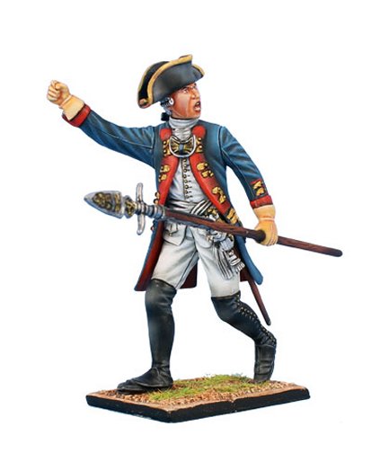 Prussian Grenadier Officer Advancing