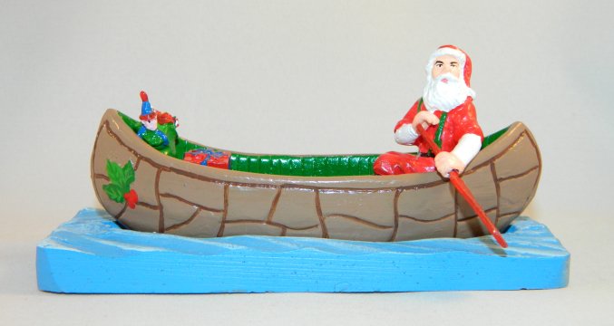 Santa in Canoe