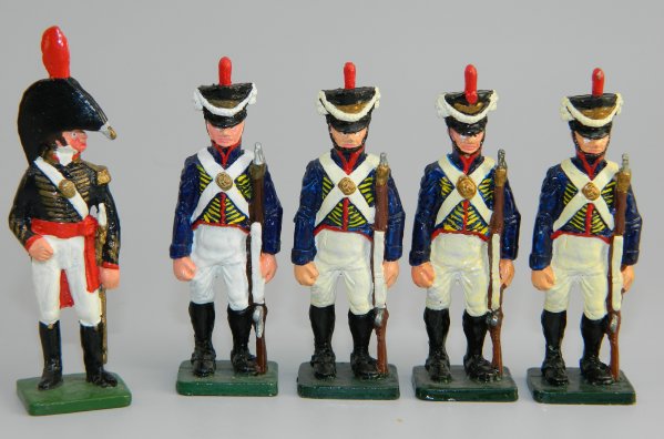 1810 U.S. Marines – Officer & 4 Marines
