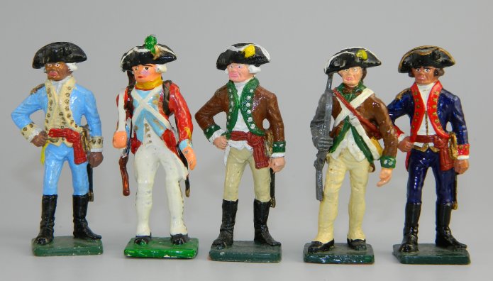 Five American Revolution Soldiers - Sea Soldiers