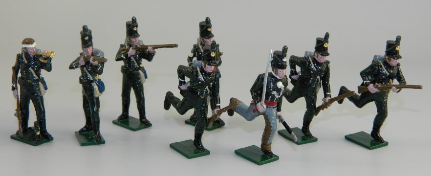 95th Rifles Officer, Sergeant, Bugler & 5 Riflemen