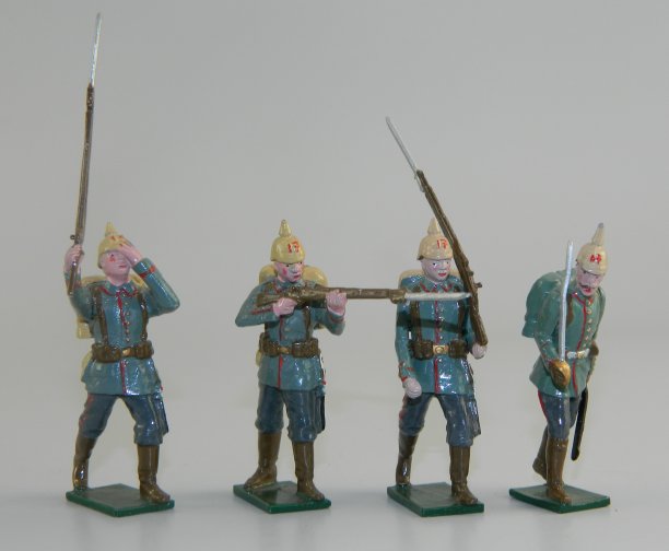 WWI German Soldiers in Pickelhaube