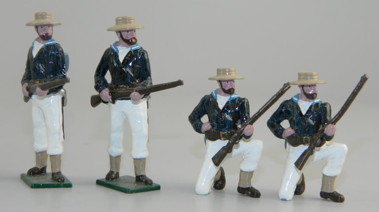 Standing & Kneeling Soldiers - Boer/Zulu War