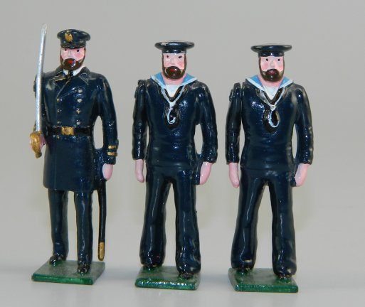 Naval Officer & 2 Sailors
