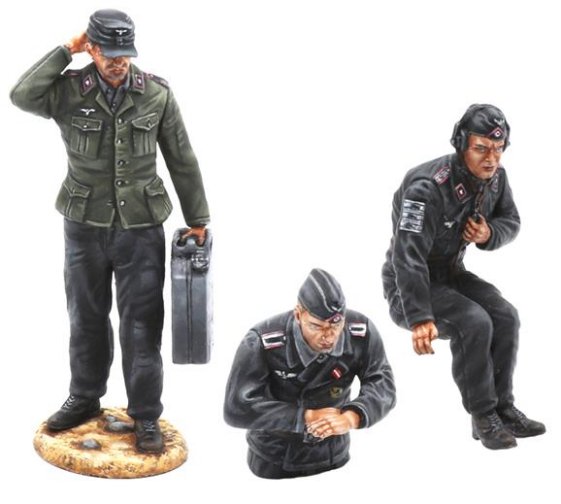 German Panther Tank Crew - 3 Figure Set