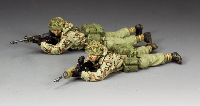 Lying Prone Para Sniper Team