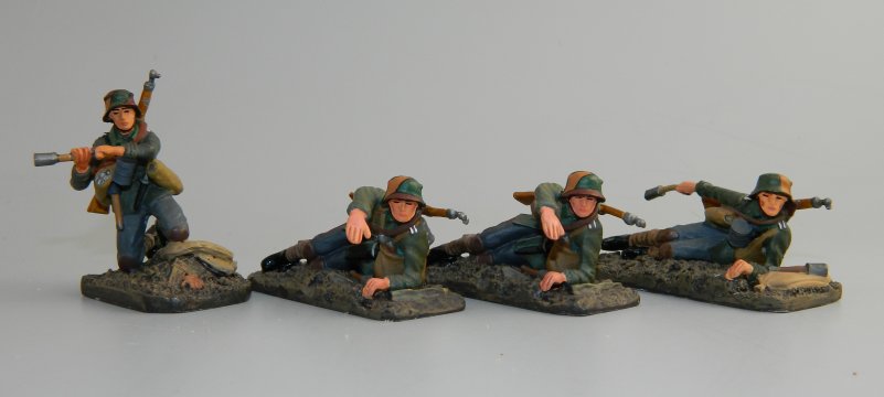 Four WWII German Infantry Stormtroopers