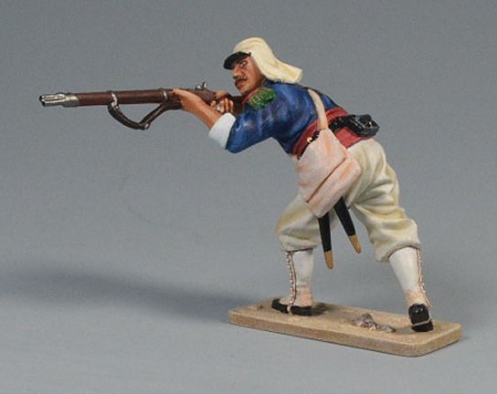 Advancing French Foreign Legion Soldier