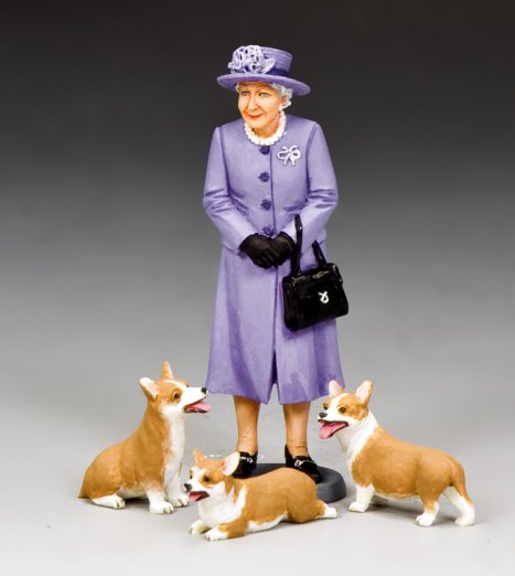 The Queen & Her Corgis (Royal Purple)