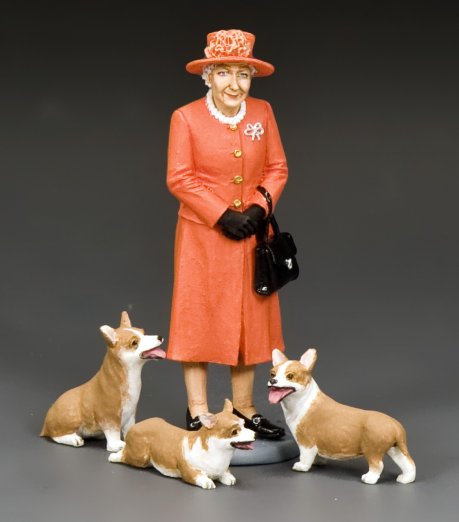 The Queen & Her Corgis (Tangerine Orange)