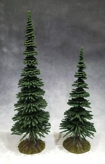 Dark Green Fir Trees - 2 pack