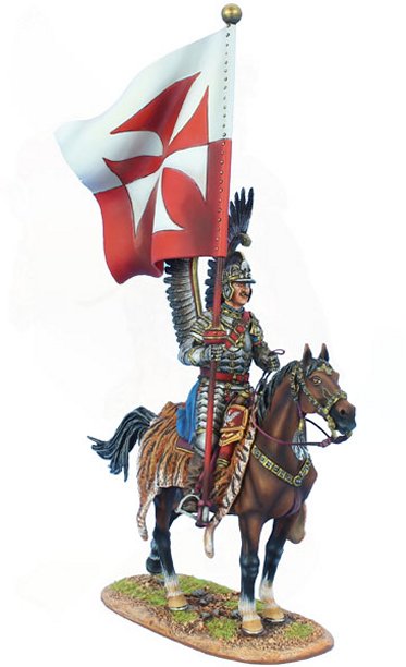 Polish Winged Hussar with Hussar Battle Standard