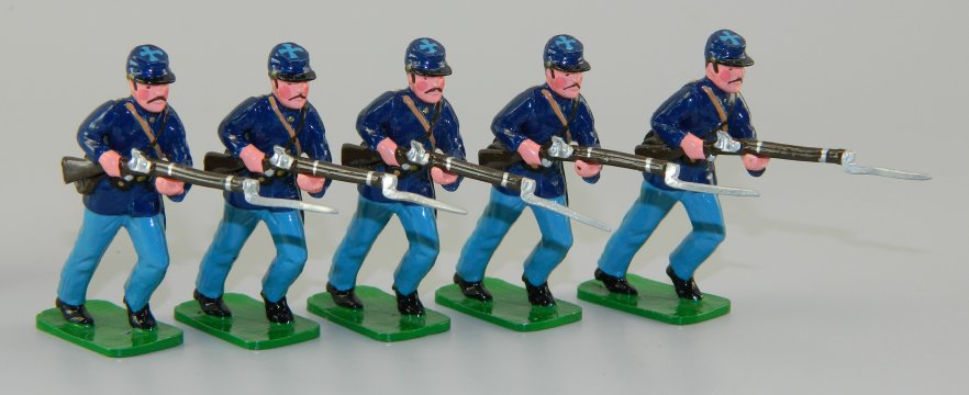 Irish Brigade Union Infantry Charging with Bayonets