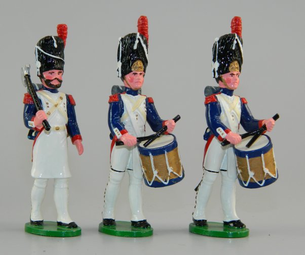 French Imperial Drummers & Sapper, Waterloo