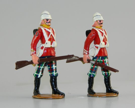 Two Scots Marching with Rifles
